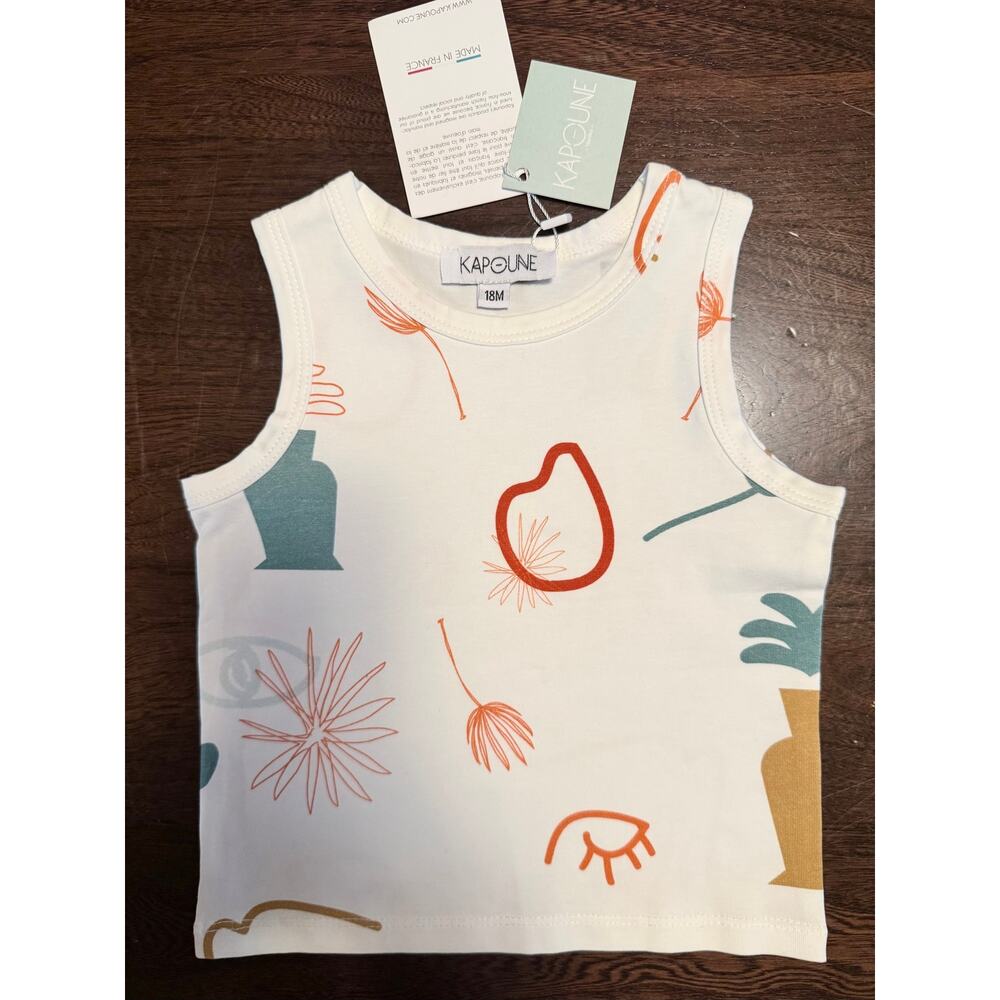 18m Kapoune Organic Cotton Tank NWT‎